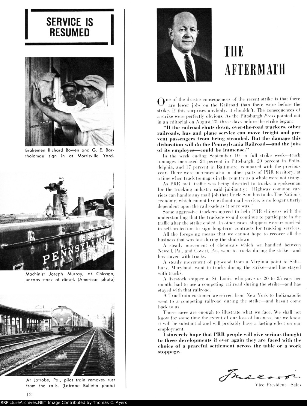 PRR "The Strike," Page 12, 1960